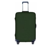 Hunter Green Floral Petals Pattern Print Luggage Cover For Suitcases, Elastic Travel Bag For Luggage, Stylish Design, White, XL, Fashion