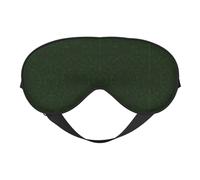 Hunter Green Floral Petals Pattern Print Soft Eye Mask â€“ Comfortable Sleep, Blocks Light, Full Eye Coverage, Ideal for Travel, Meditation