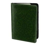 Hunter Green Floral Petals Pattern Printing Passport Holder, Travel Essentials,Card And Passport Anti Theft Wallet,Sized To Fit All Standard Passports
