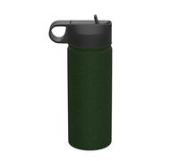 Hunter Green Floral Petals Pattern Printing The Print 18 Oz Stainless Steel Sports Insulated Kettle with Lid for Adult Men Women