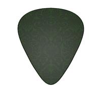 Hunter Green Floral Petals Pattern Stolmx Guitar Pick Set - Full Print Design, 3 Thicknesses Available