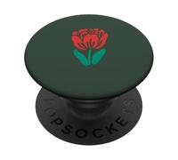 Hunter Green - Floral Vintage Tulip Flower PopSockets Adhesive PopGrip