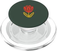 Hunter Green - Floral Vintage Tulip Flower PopSockets PopGrip for MagSafe