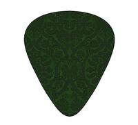 Hunter Guitar Picks Green Floral Petal Print Guitar Picks 12pcs for Electric Guitar Ukulele Accessories for Girls