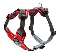 HUNTER Divo Dog Harness, XS, 34-47 cm, Red/Grey