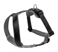Hunter - Harness Neoprene - Dog harness size Bauchumfang 58-72 cm - Halsumfang 52 cm, black/grey