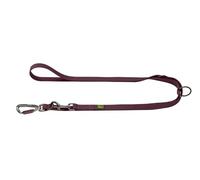 Hunter Havana Adjustable Dog Lead Colour: Blackberry, Plastic Coating, 3-Way Adjustable, Durable, Tear-Resistant, Weather-Resistant, Easy to Clean, Gunmetal Look, Size: 20/200