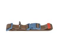 Hunter Havana Dog Collar, Colour: Taupe/Smoke Blue, with Plastic Coating, Fully Adjustable, Click Closure, Durable, Tear-Resistant, Weather-Resistant, Easy Care, Gunmetal Look, Size: L