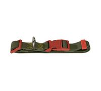 Hunter Havana Dog Collar Green/Orange with Plastic Coating Fully Adjustable Click Fastener Durable Tear Resistant Weather-Resistant Easy Care Gunmetal Look Size L