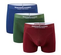 Hunter&Hawks 3 Pack Organic Cotton Boxers for Men | S-6XL | Mens Underwear with Soft Waistband, Breathable and Anti Chafing Boxers Men | Enjoy Freshness through the day