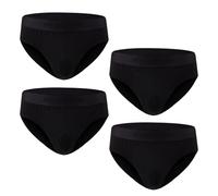 Hunter&Hawks 4 pack Viscose Bamboo Boxers Mens Briefs Black | S-6XL | Soft and Breathable Men's Underwear Briefs | Moisture-wicking properties which provide freshness and relaxation