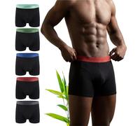 Hunter&Hawks 5 pack Viscose Bamboo Boxers Mens | S-6XL | Soft and Breathable Boxer Shorts Men | Anti Chafing Trunks, Moisture-wicking properties which deliver ultimate freshness and relaxation Black