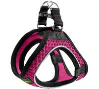 HUNTER Hilo Comfort Easy Step-In Harness for Small to Medium Dogs with Mesh Material Reflective Elements Comfortable Light Modern Design Size M-L Pink