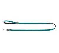 HUNTER Hilo Dog Lead Turquoise with Hand Strap Lightweight 3D Mesh Material Quick-Drying Weather-Resistant Easy Care Ideal for City and Training Size: 15/140 cm