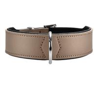 Hunter Hundehalsband Basic, 24-28,5 cm, gray/black