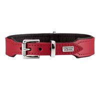 Hunter Hundehalsband Basic,30-34,5 cm, red/black