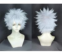 Hunter Hunter Killua Zoldyck Cosplay Wig Japanese Anime Silver Wig Cosplay