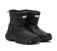 Hunter Intrepid Short Snow Womens Leather Boots - Black - Size UK 3