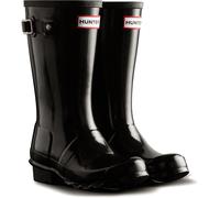 Hunter Junior Originals Gloss Boot Rubber Kid's Black Wellington Boots UK 2