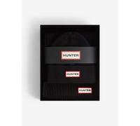 Hunter Jura Beanie Hat & Scarf Gift Set Black