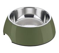 Hunter Khaki Melamine Bowl with Stainless Steel Insert Non-Slip Scratch and Shock Resistant Easy Care Dishwasher Safe Size 160ml