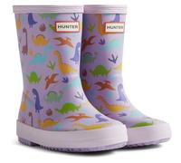 Hunter Kids Dinosaur Boot Rubber Purple Dinosaur Wellington Boots UK 8