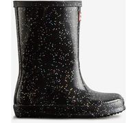 Hunter Boot Company Kid's First Original Giant Glitter Wellington Boots in Black, Size 4, Rubber/Polyester | Charlies