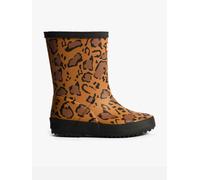 Hunter Kids First Leopard Print Wellington Boots in Brown - Brown - EU 24 UK 7