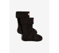 Hunter Kids Fleece Boot Socks in Black - Black - UK 13-2 L