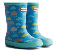 Hunter Kids Rain Cloud Boot Rubber Blue Rainclouds Wellington Boots UK 9
