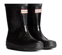 Hunter Kids Unisex First Giant Glitter Rubber Black Wellington Boots - Size UK 7