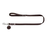 HUNTER Leash, 16/100 Soft genuine cow leather, dark brown | Leather, simple, durable, supple, wrist strap, colour: dark brown, size: 16/100