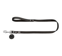 HUNTER Leash, 20/100 Soft genuine cow leather, black