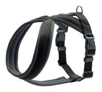 HUNTER London Comfort Dog Harness Breathable 3D Mesh 2-Way Adjustable Safety Clasp Tear-Resistant Lightweight and Easy to Clean Colour: Black Size: S-M/1