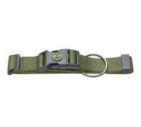 Hunter London Vario Basic Collar, Olive Green, Size 39-64/L-XL, with Safety Clasp, Soft and Flexible, Tear-Resistant & Quick-Drying, Easy to Clean and Dimensionally Stable, Ideal for Everyday Use and