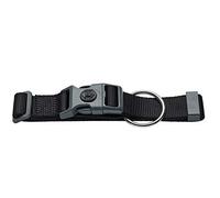 HUNTER London Vario Plus Collar | Adjustable nylon, with strain relief, safety lock with lock, tear-resistant, colour: black, size: L