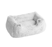 Hunter Loppa Dog Sofa Cuddly Sleeping Area with Removable Filling Easy Care Washable Cover White Size L