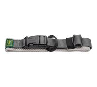 HUNTER Maldon Collar Grey Breathable Mesh Robust Nylon Silent & Allergy Friendly Strain Relief Integrated Address Label Especially Light Size M