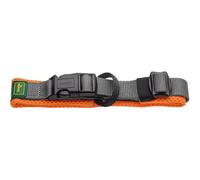 HUNTER Maldon Collar Orange Breathable Mesh Robust Nylon Silent & Allergy Friendly Strain Relief Integrated Address Label Especially Light Size L