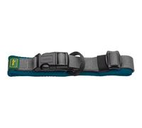 HUNTER Maldon Collar Petrol, Breathable Mesh, Robust Nylon, Silent & Allergy Friendly, Strain Relief, Integrated Address Label, Extra Light, Size: L