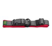 HUNTER Maldon Collar Red Breathable Mesh Robust Nylon Silent & Allergy Friendly Strain Relief Integrated Address Label Especially Light Size L