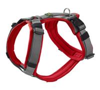 HUNTER Maldon UP Dog Harness, Colour: Red/Grey, Soft Padded and Comfortable, Highly Reflective by 3M Scotchlite, Adjustable to 4 Positions, with
