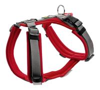 Hunter Maldon UP Dog Harness, Colour: Red/Grey, Soft Padded and Comfortable, Highly Reflective by 3M Scotchlite, Adjustable to 4 Positions, with Padded Handle (from S-M), Size: XS