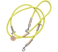 HUNTER Malia Adjustable Dog Lead Lime/Natural Smooth Rope and Robust Leather Adjustable to 3 Positions Lightweight Durable Modern Look Made in Germany