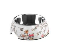 HUNTER Melamine Feeding Bowl Mogami, 350 ml, Small, White/Multicolor, Pack of 1