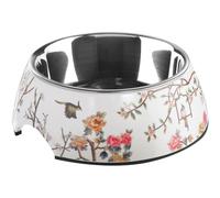 HUNTER Melamine Mogami Feeding Bowl, 160 ml, X-Small, White/Multicolor, Pack of 1