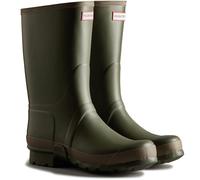 (12 UK, Dark Olive/Clay) Hunter Mens Gardener Waterproof Wellington Boots