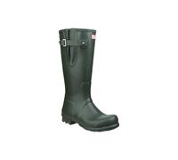 Hunter Men's 'Original Side Adjustable' Rubber Patterned Wellington Boots in Dark Olive | Size: 7 Hunter Dark Olive 7