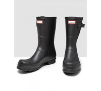Hunter Mens Original Side Adjustable Short Boots - Black Rubber - Size UK 10