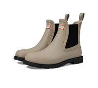 Hunter Men's Rain Boot, Skimming Stone/Hunter Black, 10 UK